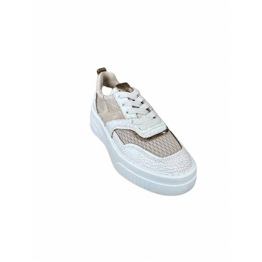 NEW SOFTWAVES women's bibi sneaker in niocciola/coco